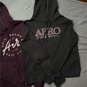Aeropostale Black and Purple Hoodies